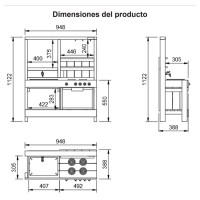 Masquedardos Outdoor children's kitchen Tasty Ma600600