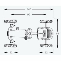 Masquedardos Car Pedals Berg Rally Pearl Be24.40.40.00