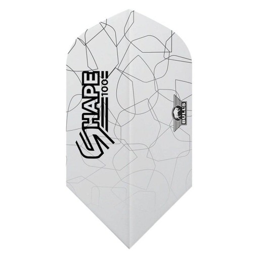 Masquedardos Plumă Bulls Darts Formă 100 White Slim Bu-50932