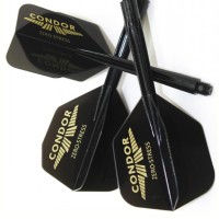 Masquedardos Plumas Condor Flights Shape Black Logo Gold L 33.5mm