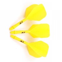 Masquedardos Feathers Cuesoul Flights Ak5 Shape L Yellow Csak-57ys-l