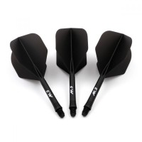 Masquedardos Plumas Cuesoul Flights Ak5 Shape S Negra   Ak-51ys-s