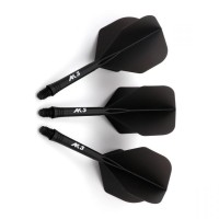 Masquedardos Plumas Cuesoul Flights Ak5 Shape S Negra   Ak-51ys-s