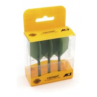 Masquedardos Plumas Cuesoul Flights Ak5 Shape M Green  Csak-53ys