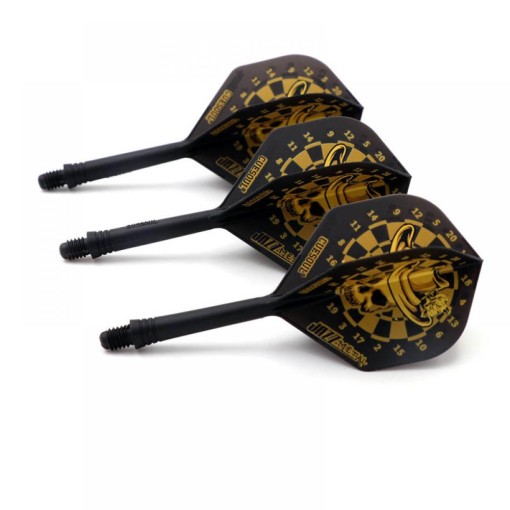 Masquedardos Feathers Cuesoul Flights Ak5 Standard M Dartsboard Black Yellow Cs-jmak51xkltj