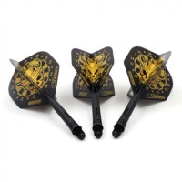 Masquedardos Feathers Cuesoul Flights Ak5 Standard M Dartsboard Black Yellow Cs-jmak51xkltj