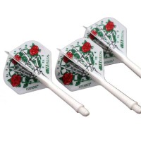 Masquedardos Cuesoul Flights Ak5 Standard M Dartboard Skull Hand White Cs-jmak58xsmg