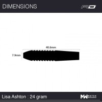 Masquedardos Dart Red Dragon Lisa Ashton is 90% 24g Rdd1889