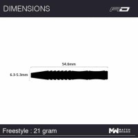 Masquedardos Dardos Red Dragon Freestyle V3 90% 21g Rdd1816