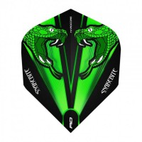 Masquedardos Plumas Flights Red Dragon Green Snakebite Trans.1 Set 3 Unité F6416