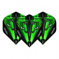 Masquedardos Plumas Flights Red Dragon Green Snakebite Trans. Stan. 1 Set 3 Unit  F6416