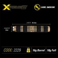 Masquedardos Dardos Winmau Xtreme 2 18g Laton 2229.18