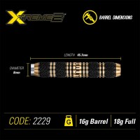 Masquedardos Winmau Xtreme 2 Darts 18g Brass 2229.18