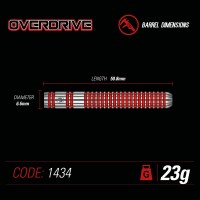 Masquedardos Dardos Winmau Overdrive 23g 90% 1434,23