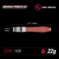 Masquedardos Dardos Winmau Denis Priestley 22g 90% 1436,22