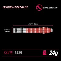 Masquedardos Дартс Winmau Dennis Priestley 24g 90% 1436.24