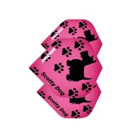 Masquedardos Plumas Winmau Darts Mega Standard Scotty Dog Pink  6900.225