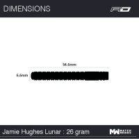 Masquedardos Dardo Red Dragon Jamie Hughes Lunar 50th 90% 26g Rdd2100