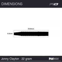 Masquedardos Dary Red Dragon Jonny Clayton V2 90% 22g Rdd1888 22g