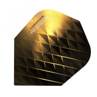 Masquedardos Suojat Harrows Darts Flights Paragon Black Yellow 7605