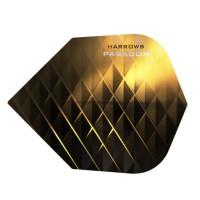 Masquedardos Feathers Harrows Darts Flights Paragon Black and Yellow 7605