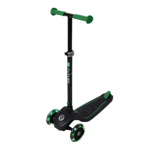 Masquedardos Patinete Future Scooter Verde Qplay Luzes Led Sc101