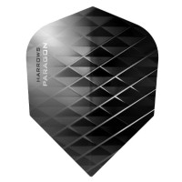 Masquedardos Feathers Harrows Darts Flights Paragon Black and Grey 7604