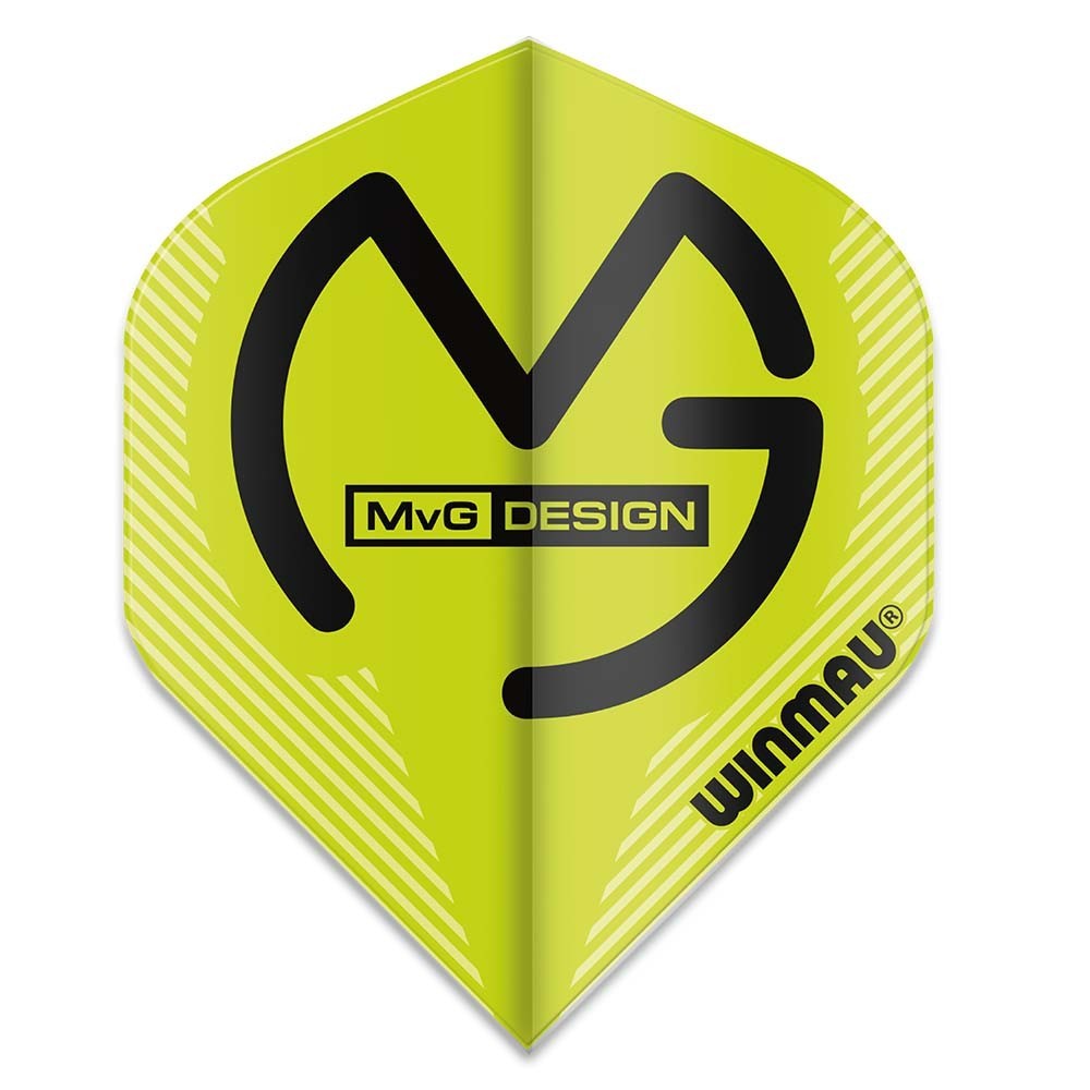 Masquedardos Plumas Winmau Darts Michael Van Gerwen Mega Std Green White  6900.233