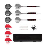 Masquedardos Pack Xqmax Dardos Rubberised Dart Set 23gr Steel Tip Qd7000660