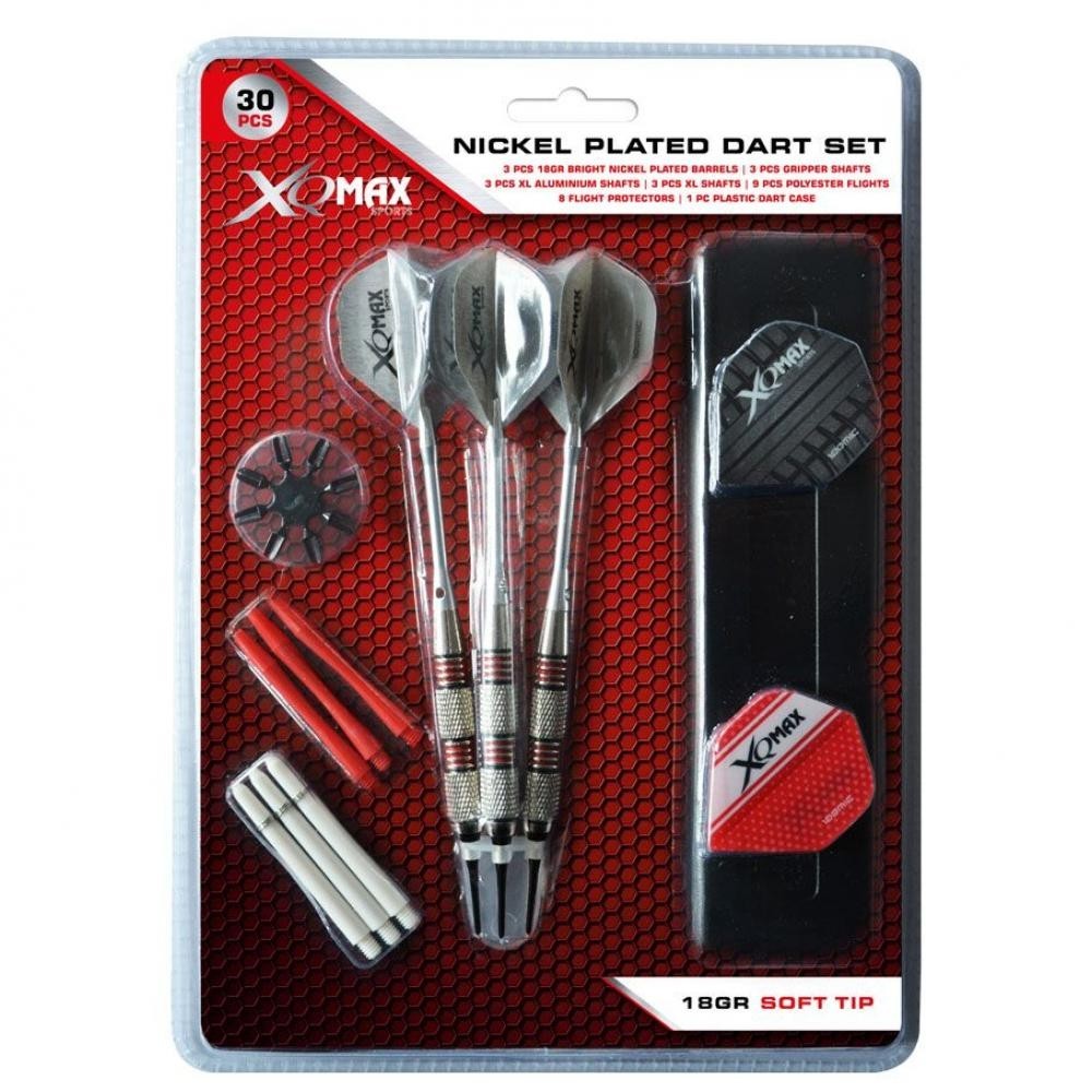 Masquedardos Pack Xqmax Darts vernickelter Dart 18gr Qd7000690