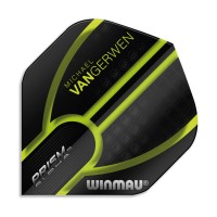 Masquedardos # Feathers Winmau Darts Prism # Mvg Black Green #