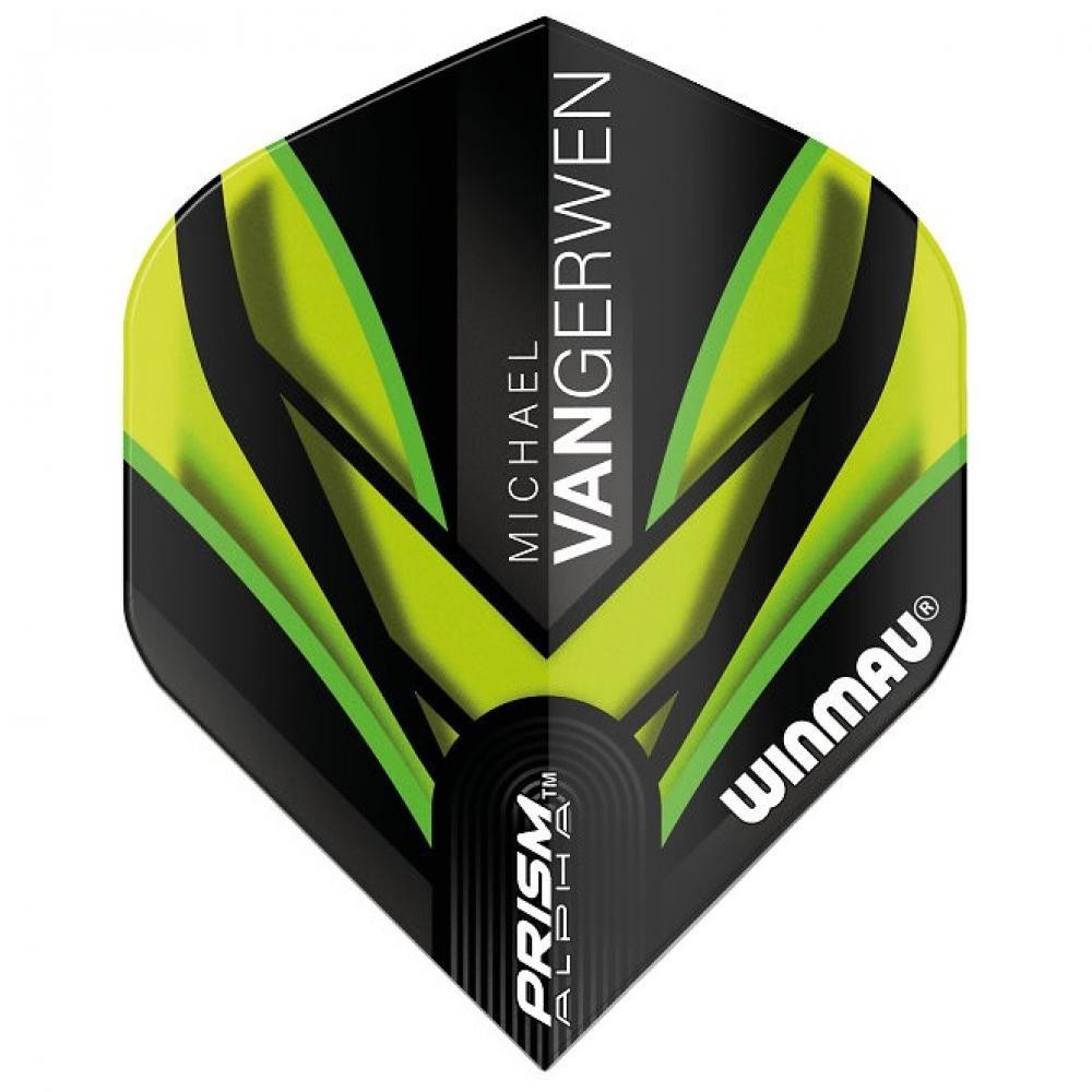 Masquedardos Winmau feathers darts prism alpha mvg black green 6915.145