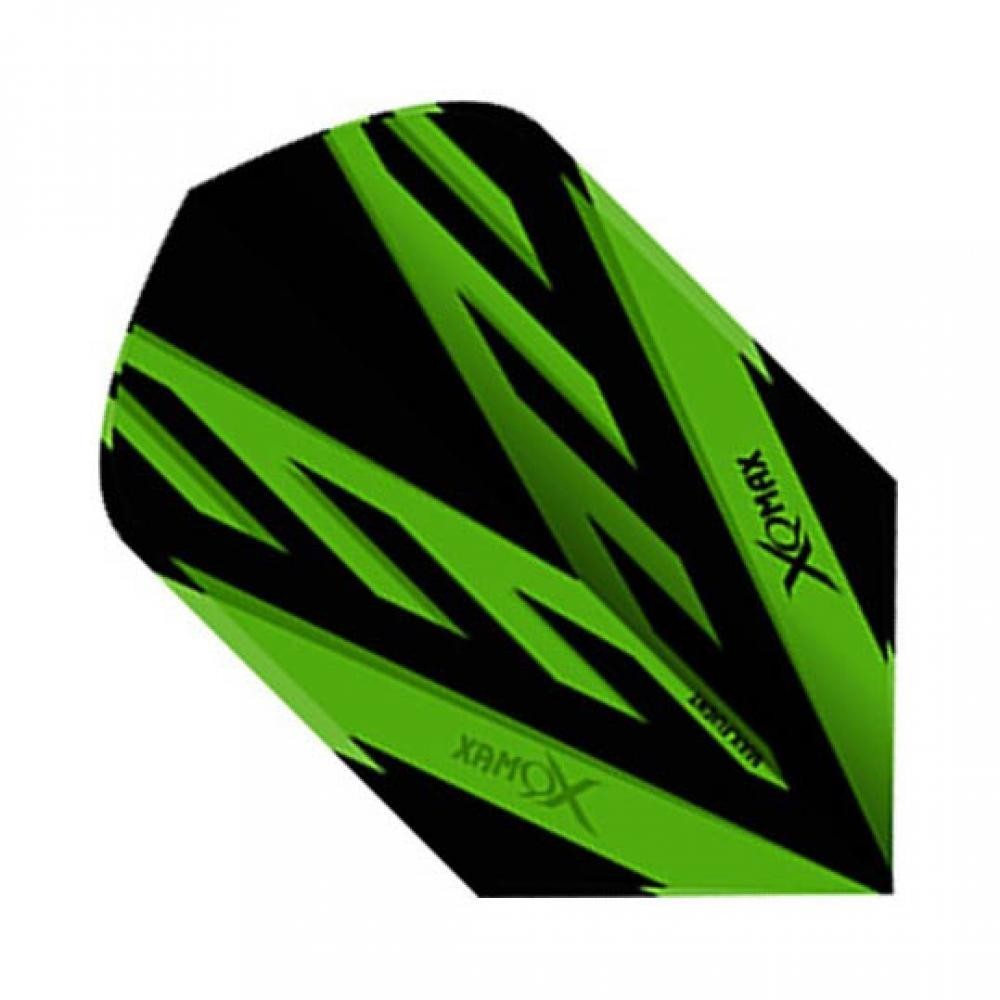 Masquedardos Letenky Xqmax Darts Slim Green Feathers Qd7005070