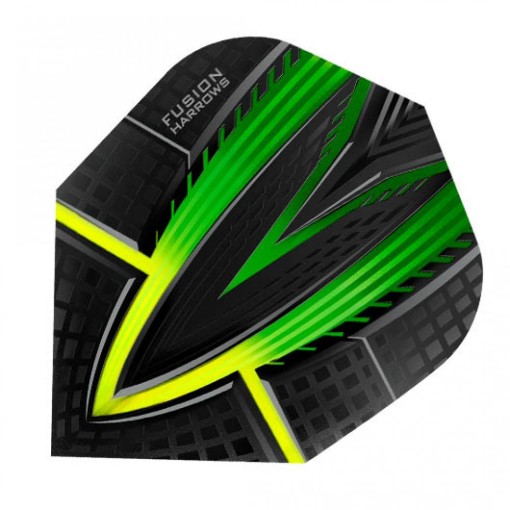 Masquedardos Plumas Harrows Darts Voos Fusion Green Yellow 4404