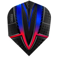 Masquedardos Plumas Harrows Darts Flights Fusion Blue Red  4403