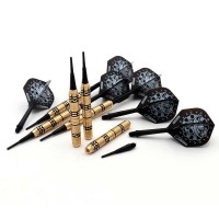 Masquedardos Darts Lot Cuesoul Darts Jazz Metal Soft Tip 19g 2 Sets (6 Darts) Csjm-jmrj19