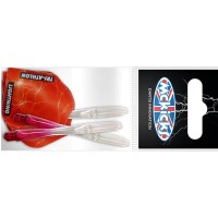 Masquedardos Sistema Cañas + Pluma Mckicks Thunder Lightning Red Flight Shaft Set Mk-35101