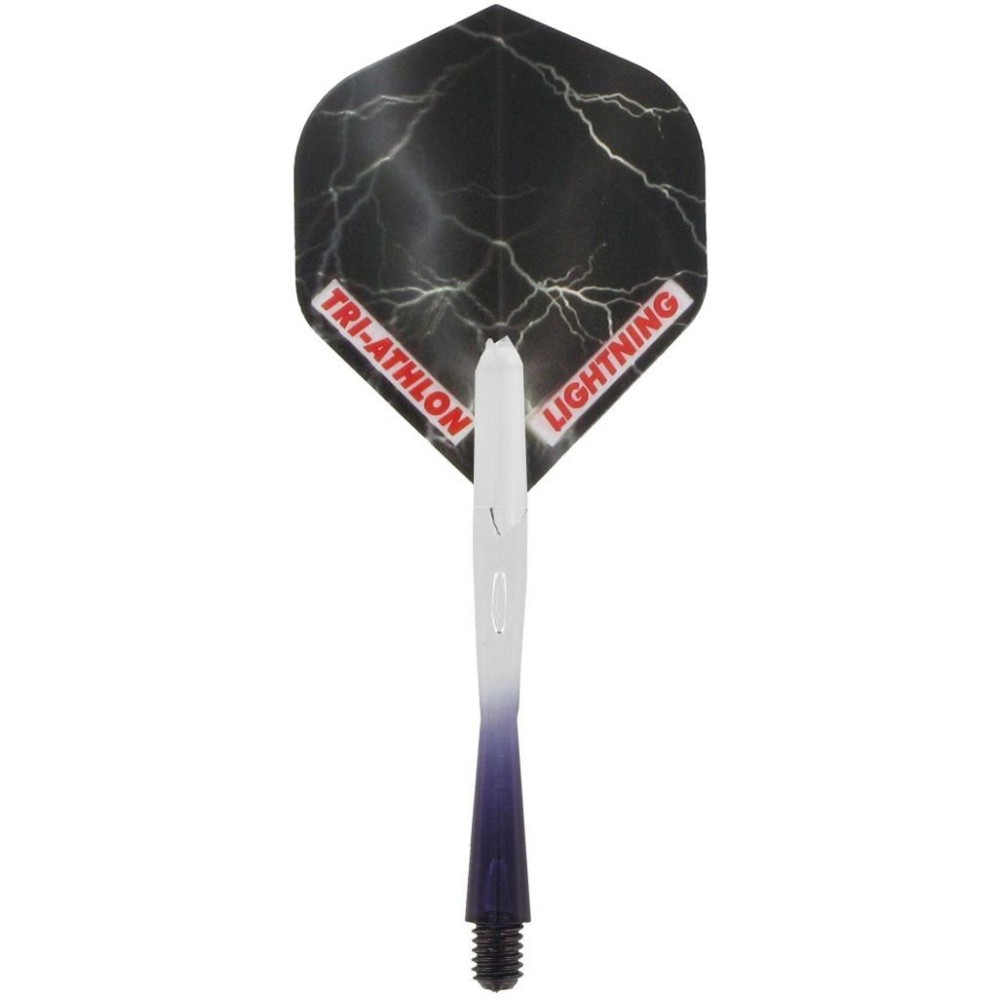 Masquedardos Albero + sistema di piume Mckicks Thunder Lightning Black Flight Shaft Set Mk-35100