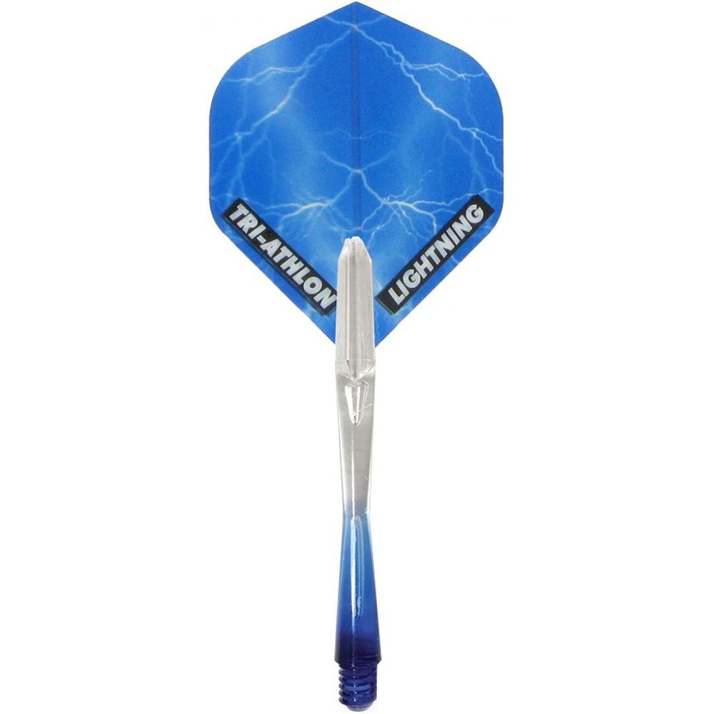 Masquedardos Järjestelmä Kepeä + höyhen Mckicks Thunder Lightning Blue Flight Shaft Set Mk-35102