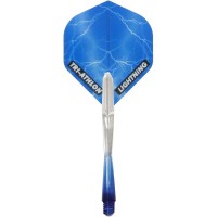 Masquedardos Shaft System Feather Mckicks Thunder Lightning Blue Flight Shaft Set Mk-35102