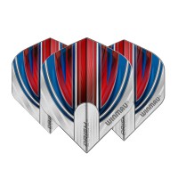 Masquedardos Feathers Winmau Prism Alpha Red white standard 6915.113