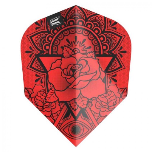 Masquedardos Peniaze Target Darts Flights Ink Pro Red č. 6 tvar 335420