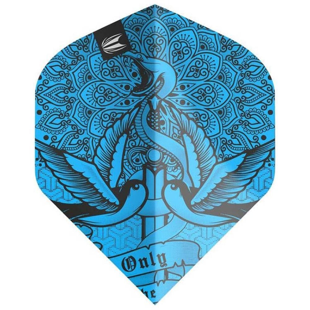 Masquedardos Feathers Target Darts Flights Ink Pro Blue No. 2 Standard 335460 This is the first time