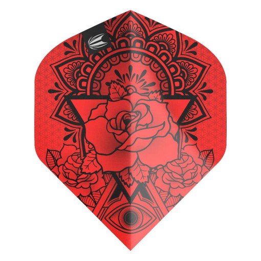 Masquedardos Feathers Target Darts Flights Ink Pro Red No. 2 Standard 335430 This is the Flight Ink Pro Red