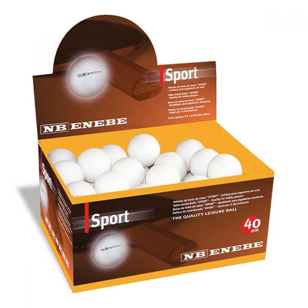 Masquedardos Caixa 60 Pelotas Ping Pong Enebe Esporte Branco 845501