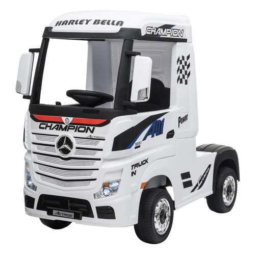 Masquedardos Electric truck Mercedes Actros white for children Hl458