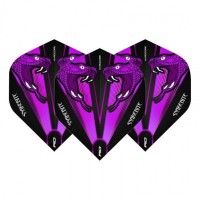 Masquedardos Plumas Flights Red Dragon Pink Snakebite Trans. Set 3 Unid  F6418