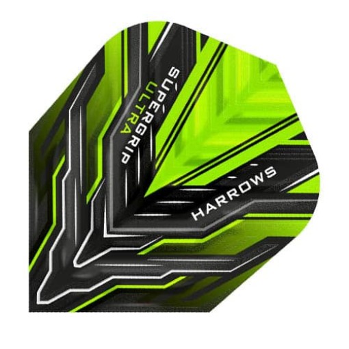 Masquedardos Feathers Harrows Darts Flights Supergrip Ultra Green 3502