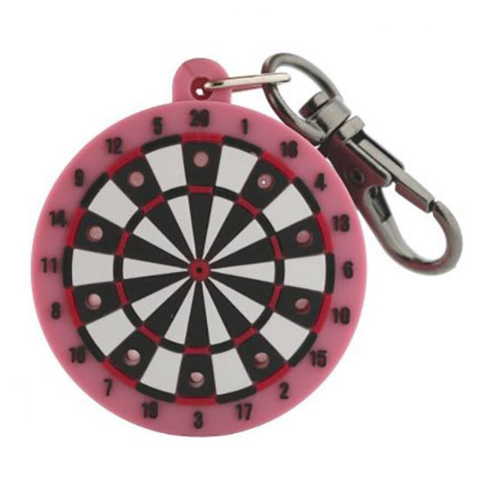 Masquedardos Llavero Trinidad Dartboard Shape Tip Holder Pink