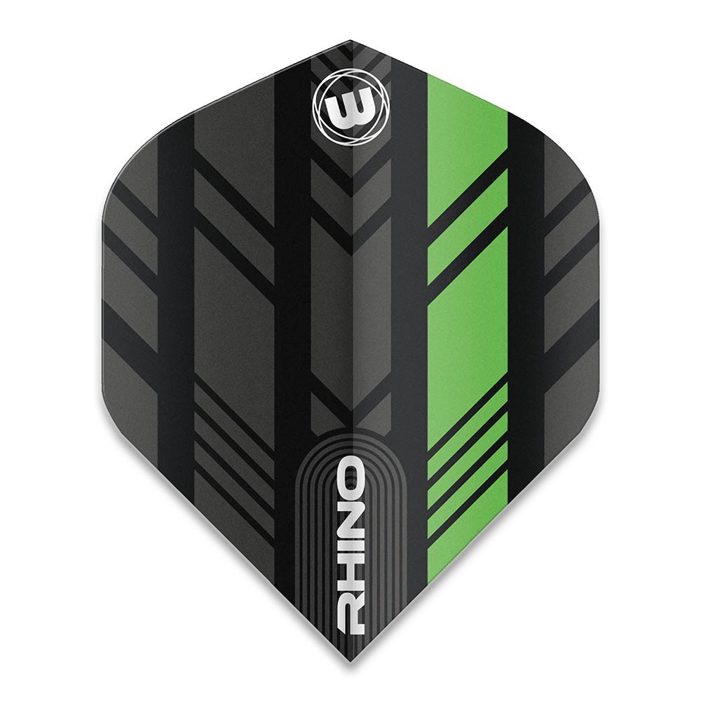 Masquedardos Winmau Darts Rhino Black Green 6905.193 Flights